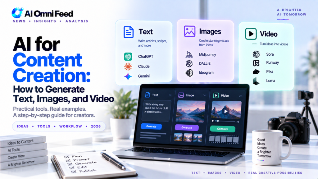 AI for Content Creation: How to Generate Text, Images, and Video