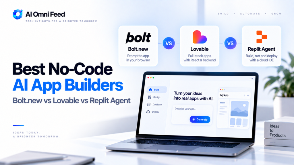 Best No-Code AI App Builders 2026: Bolt.new vs Lovable vs Replit Agent